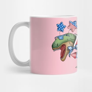 4th of July dinosaur Mug